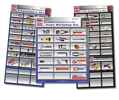 Tool Organization Labels - NikkiStiks® - Find Your Tools Fast!